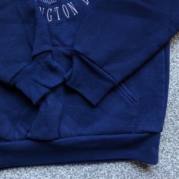 VINTAGE 90’S UNITED STATES OF AMERICA WASHINGTON DC HOODIE / SWEATSHIRT SMALL - Picture 5 of 7